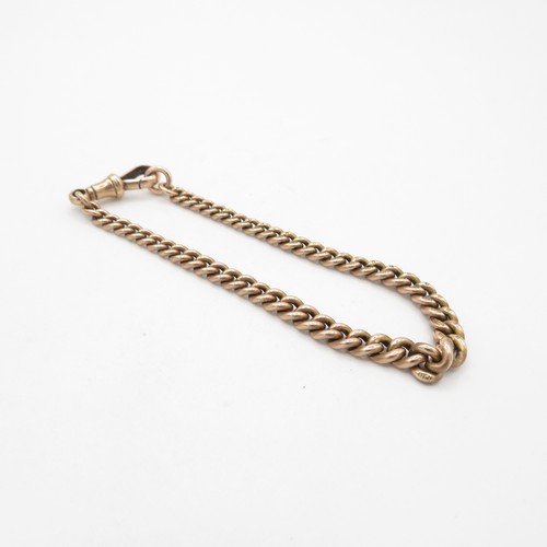 1 - 9ct Gold Graduated Albert Watch Chain (15.53g)