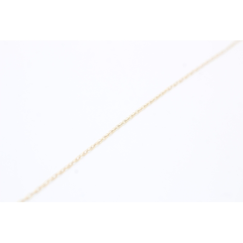 120 - 9ct gold 'I love you' pendant necklace (1.5g)