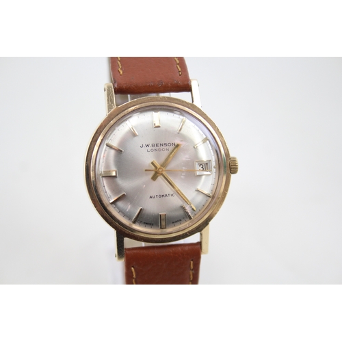 486 - Vintage J.W. Benson 9ct Gold Watch Automatic WATCH RUNS