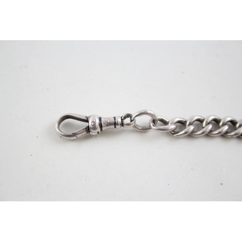 487 - Vintage 925 Silver Pocket Watch Chain