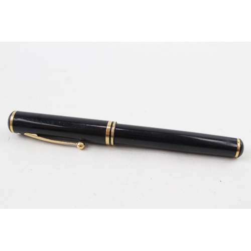 495 - Sheaffer Connaisseur Black Lacquer Cased Fountain Pen w/ 18ct Gold Nib WRITING