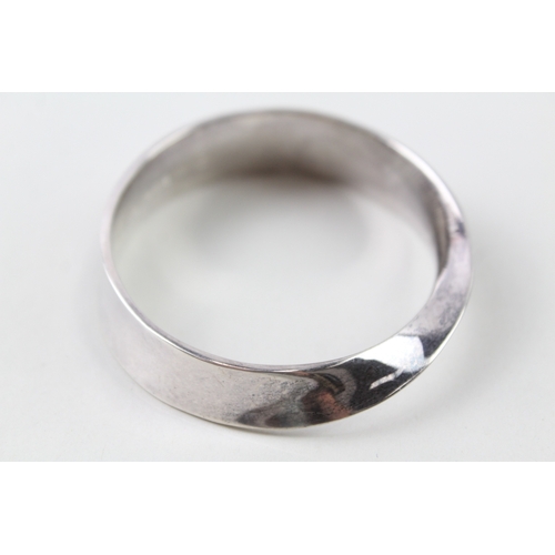 320 - Georg Jensen Modernist Twist Full Bangle 54g