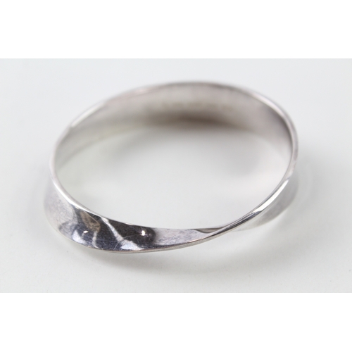 320 - Georg Jensen Modernist Twist Full Bangle 54g