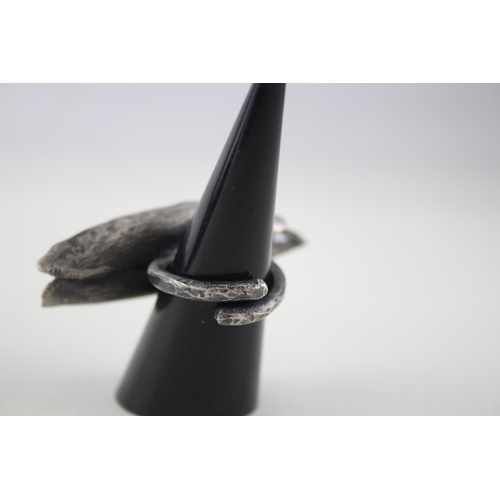 324 - 900 Silver Handmade Studio Ring 17g