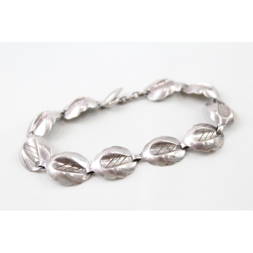 371 - Sterling Silver Bracelet By Hermann Siersbol, Denmark 12g