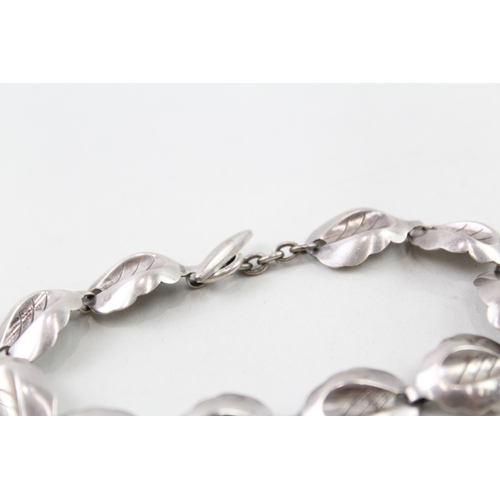 371 - Sterling Silver Bracelet By Hermann Siersbol, Denmark 12g