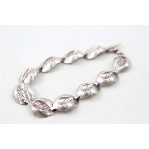 371 - Sterling Silver Bracelet By Hermann Siersbol, Denmark 12g