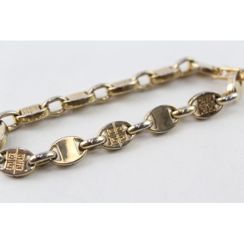 381 - Givenchy Gold Tone Anchor Link Chain Bracelet 19g