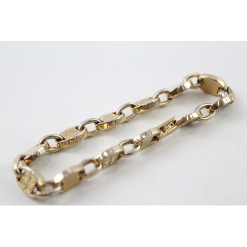 381 - Givenchy Gold Tone Anchor Link Chain Bracelet 19g