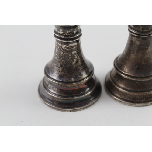 404 - Antique 1911 Chester Sterling Silver Novelty Chess Piece Salt / Pepper 101g