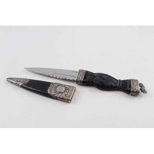 412 - Vintage 1976 Edinburgh Scottish Sterling Silver Skean DHU Knife / Dagger (90g)