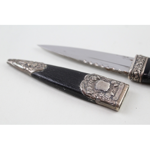 412 - Vintage 1976 Edinburgh Scottish Sterling Silver Skean DHU Knife / Dagger (90g)