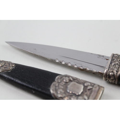 412 - Vintage 1976 Edinburgh Scottish Sterling Silver Skean DHU Knife / Dagger (90g)