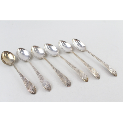 424 - 6 x Antique Edwardian LIBERTY & CO. 1903 Glasgow Sterling Silver Teaspoons (95g)