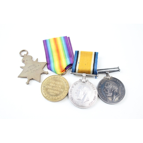 446 - WW1 Medals, War, Victory & Star. War Cpl Radford ASC Pte Walker R Highlanders x4