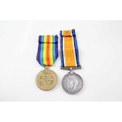 448 - WW1 Medal Pair War 4165 Pte R Willis 4th London Victory Z672 Pte M Willis Rifles