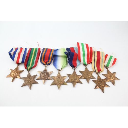 449 - WW2 Medals Inc Pacific, Atlantic, Burma Stars, Etc x 8