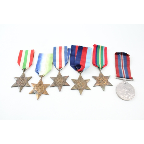 451 - WW2 Medals Inc Pacific, Italy, Atlantic Stars, Etc x 6