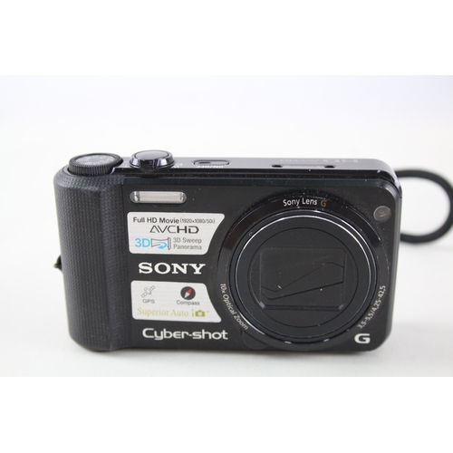 474 - Sony Cybershot DSC-HX7V Digital Compact Camera Working w/ 16x Optical Zoom