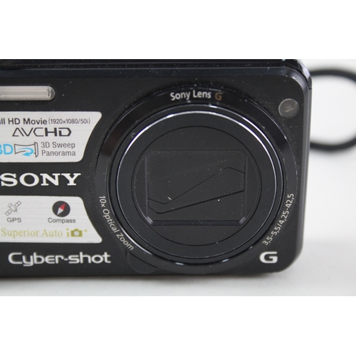 474 - Sony Cybershot DSC-HX7V Digital Compact Camera Working w/ 16x Optical Zoom