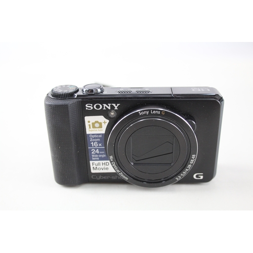 475 - Sony Cybershot DSC-HX9V Digital Compact Camera Working w/ 16x Optical Zoom