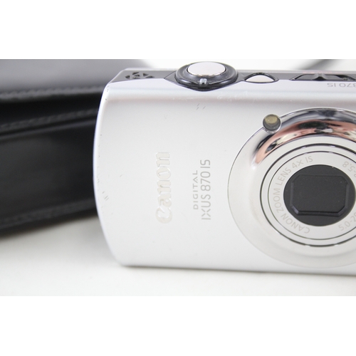 477 - Canon Ixus 870 IS Digital Compact Camera Working w/ Canon 4x zoom