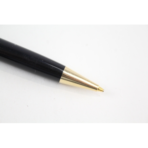 513 - Montblanc Meisterstuck Black Mechanical Pencil WRITING Gold Plate Banding