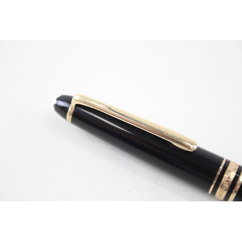 513 - Montblanc Meisterstuck Black Mechanical Pencil WRITING Gold Plate Banding