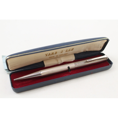 518 - YARD O LED 1975 Birmingham Sterling Silver Propelling Pencil WRITING Boxed 28g