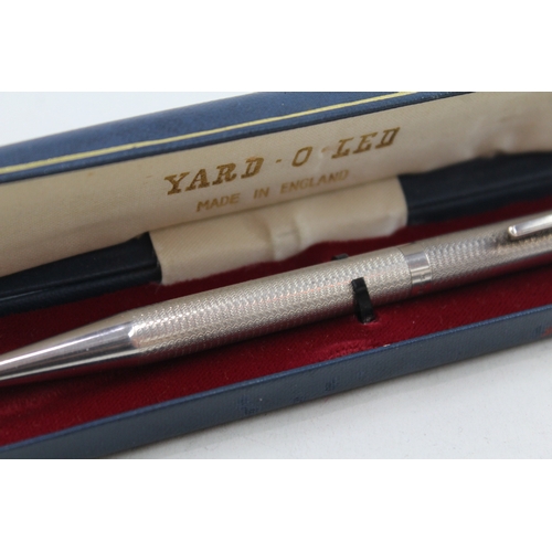 518 - YARD O LED 1975 Birmingham Sterling Silver Propelling Pencil WRITING Boxed 28g