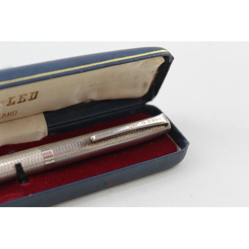 518 - YARD O LED 1975 Birmingham Sterling Silver Propelling Pencil WRITING Boxed 28g