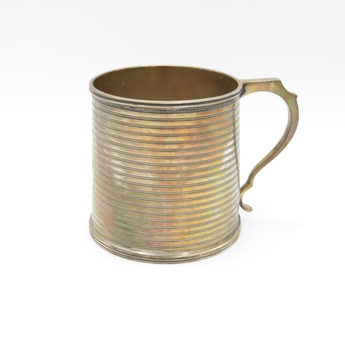 388 - British HM silver christening mug (127g)