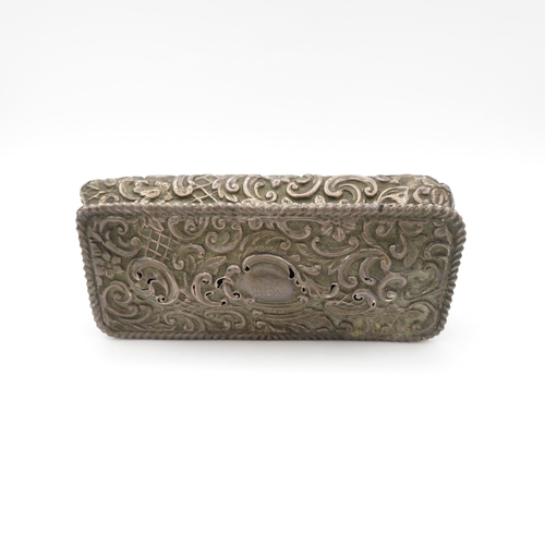 389 - Silver HM pill box (92g) - 120mmx x 50mm