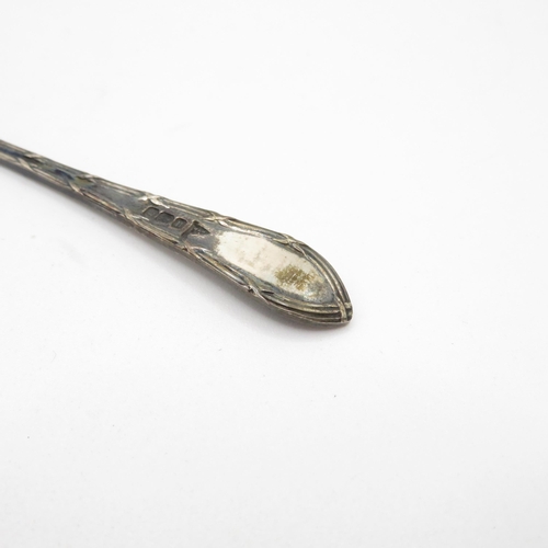 393 - Silver sugar sifter spoon and boxed silver spoon