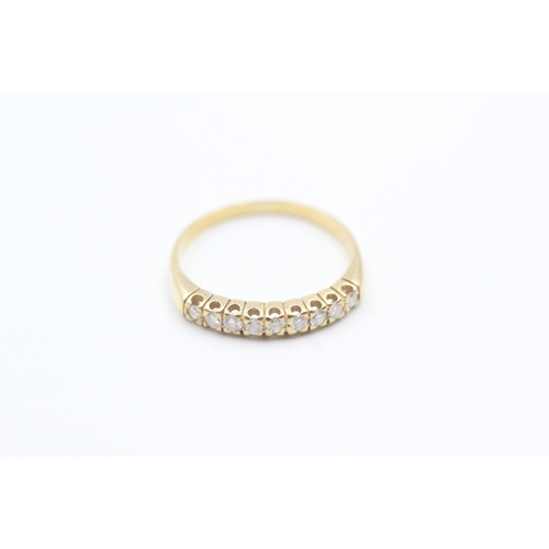 234 - 18ct gold diamond set nine stone set eternity ring (2g) Size N