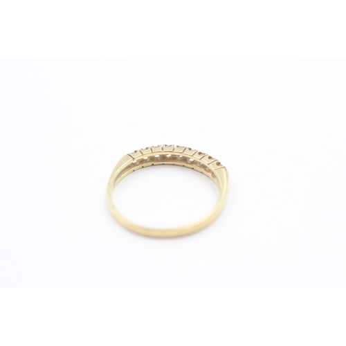 234 - 18ct gold diamond set nine stone set eternity ring (2g) Size N