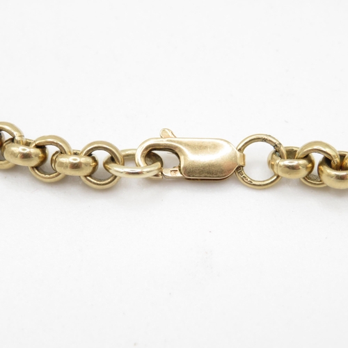 260 - 9ct Gold belcher bracelet - 18g - 210mm