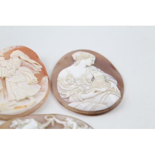 280 - Collection of Loose Antique Shell Cameos x 5 65g