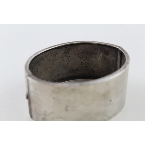 338 - Sterling Silver Victorian Chunky Bangle 35g