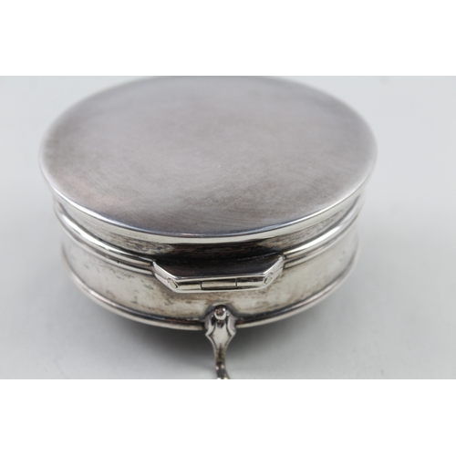 347 - Vintage 1926 Birmingham Sterling Silver Plain Jewellery / Trinket Box 173g