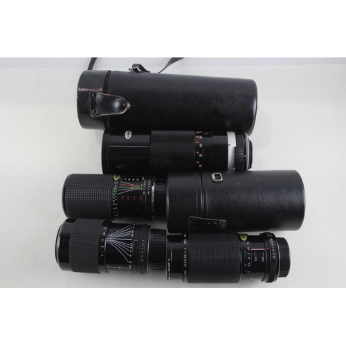 405 - Manual Camera Lenses Inc Ozeck, Pentacon & Tamron Mechanically Working x 4