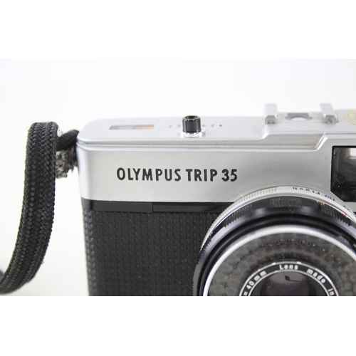 408 - Olympus Trip 35 Film Camera Working w/ D. Zuiko 40mm F/2.8 Lens