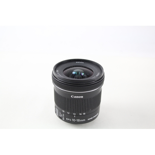 412 - Canon EFS 10-18mm F/4.5-5.6 IS STM Vintage Autofocus Camera Lens Working