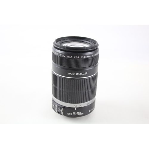 413 - Canon EFS 55-250mm F/4-5.6 Vintage Autofocus Camera Lens Working