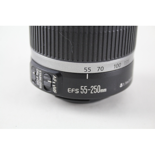 413 - Canon EFS 55-250mm F/4-5.6 Vintage Autofocus Camera Lens Working