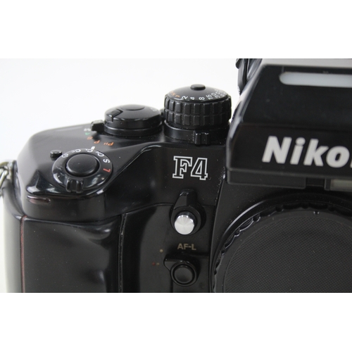 417 - Nikon F4 SLR Film Camera Body Only w/ Body Cap Parts/ Repairs