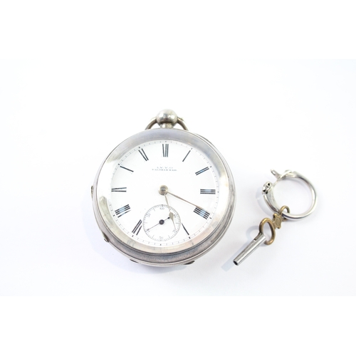 421 - Vintage 925 Silver Waltham Pocket Watch Key-Wind Working