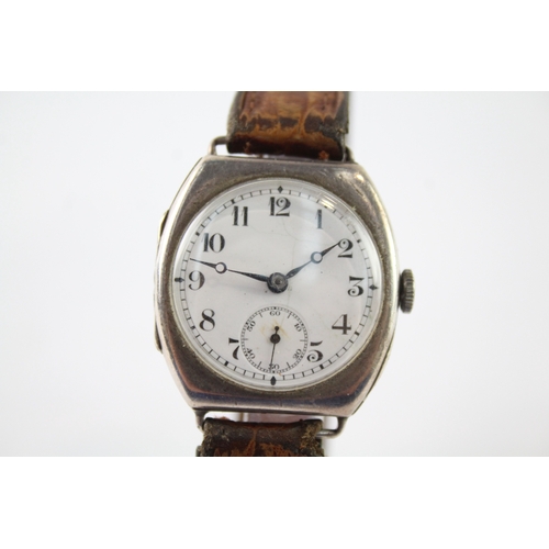 424 - Vintage 925 Silver Small Seconds Watch Hand-Wind Working