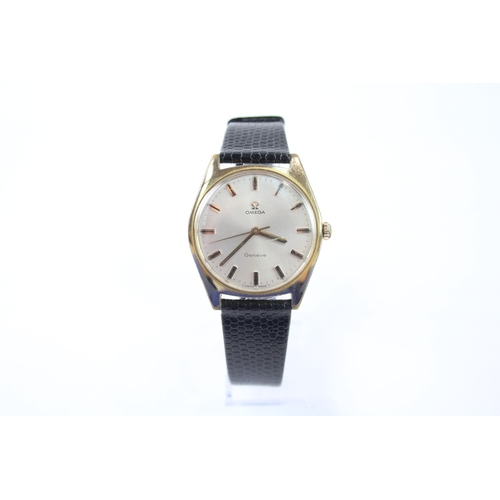 440 - Vintage Omega Geneve Gold Tone Watch Hand-Wind Working