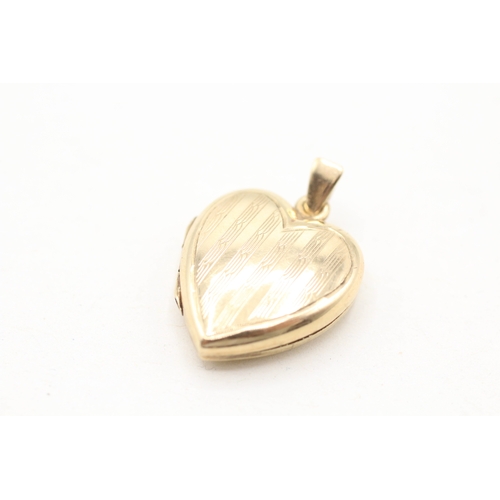 224 - 9ct gold heart locket (2.7g)